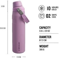 Stanley Waterfles The Aerolight IceFlow Fast Flow - Lilac - 600 Ml -Cuisine Et Table TheAerolight IceFlow WaterBottleFastFlow 0.6L USPsd Thermals 720x