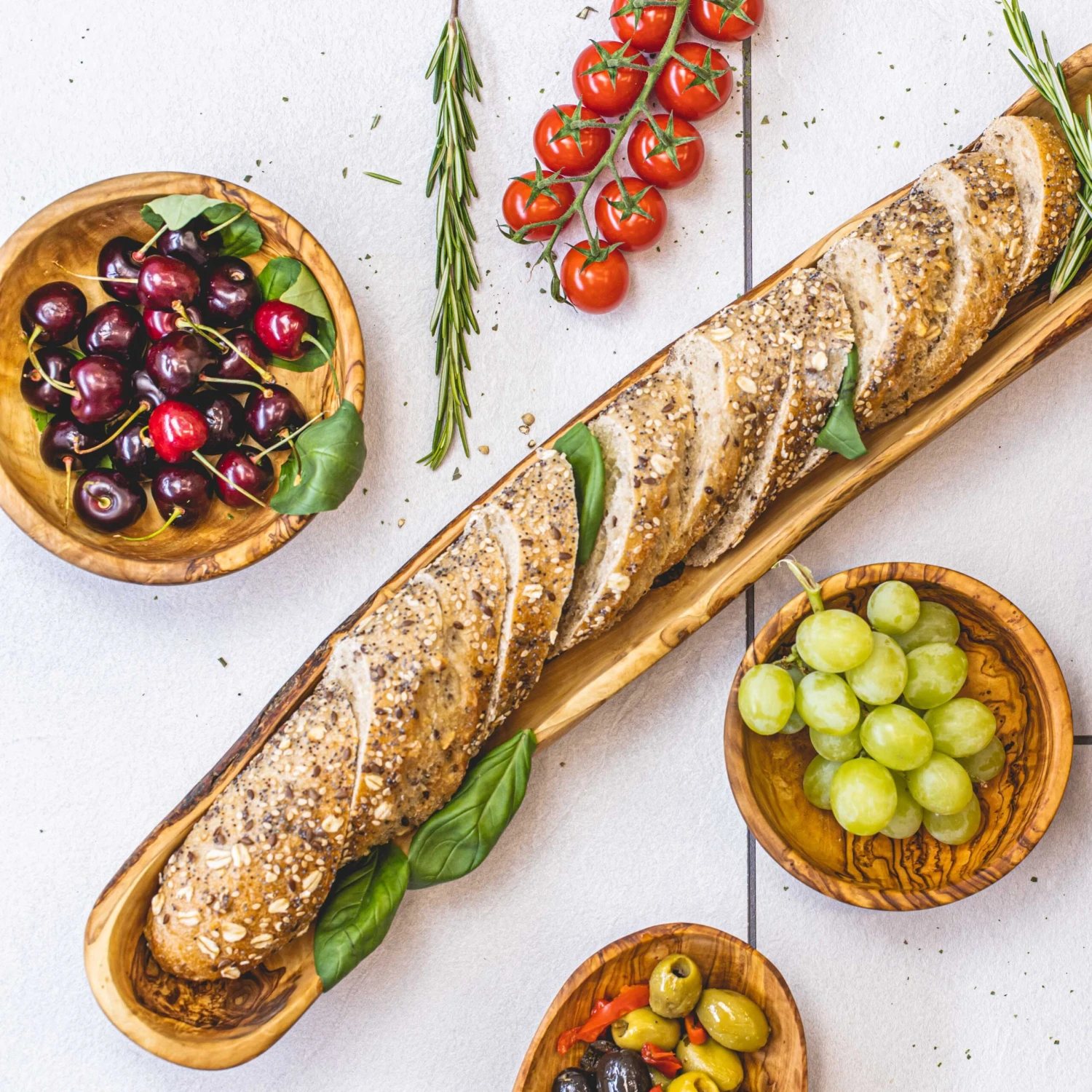 Jay Hill Stokbroodbak Tunea - Olijfhout - 50 Cm 4 Jay Hill Stokbroodbak Tunea - Olijfhout - 50 Cm - Image 2