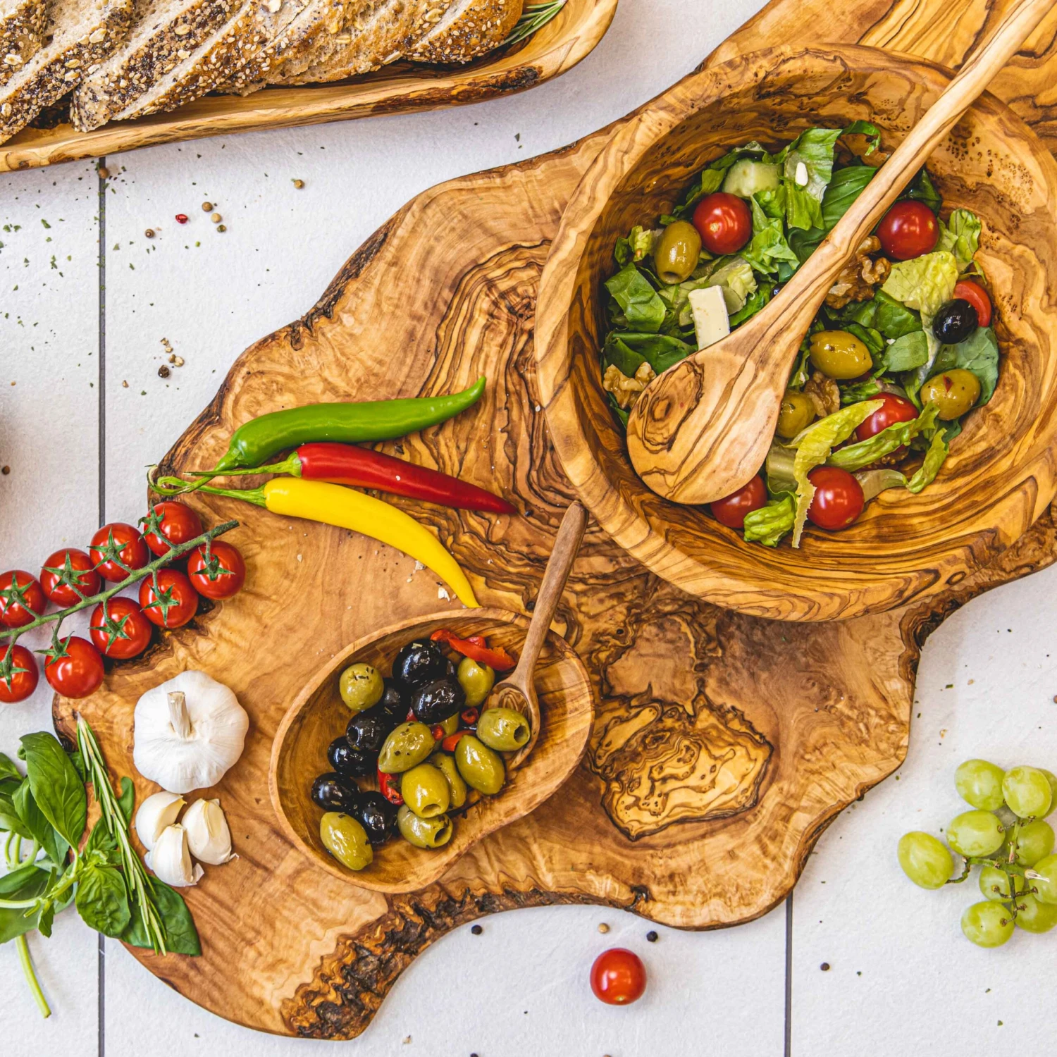 Jay Hill Spatelset (sauslepel, Pollepel & Risotto Lepel) Tunea - Olijfhout 5 Jay Hill Spatelset (sauslepel, Pollepel & Risotto Lepel) Tunea - Olijfhout - Image 3