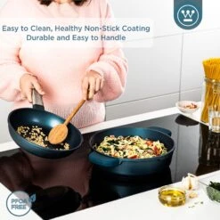 Westinghouse Hapjespan Performance - Bravery Blue - ø 32 Cm / 5.8 Liter - Standaard Anti-aanbaklaag -Cuisine Et Table WCCC0095L28BL 4 1