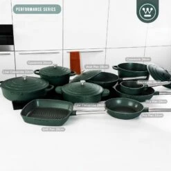 Westinghouse Hapjespan Performance - Gracious Green - ø 28 Cm / 4.1 Liter - Standaard Anti-aanbaklaag -Cuisine Et Table WCCC0095L28SG 6