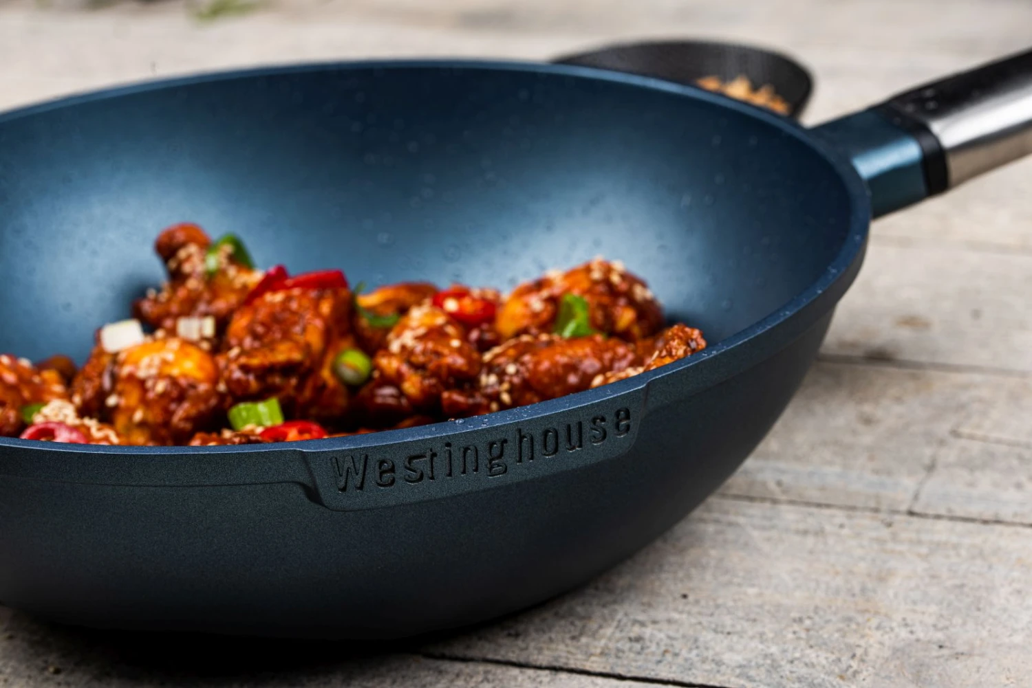 Westinghouse Wokpan Performance - Bravery Blue - ø 28 Cm - Standaard Anti-aanbaklaag 6 Westinghouse Wokpan Performance - Bravery Blue - ø 28 Cm - Standaard Anti-aanbaklaag - Image 4