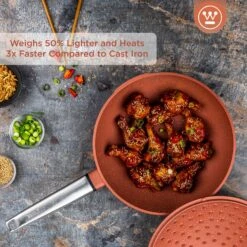 Westinghouse Wokpan Performance - Rebel Red - ø 28 Cm - Standaard Anti-aanbaklaag -Cuisine Et Table WCCW0095028OR 2