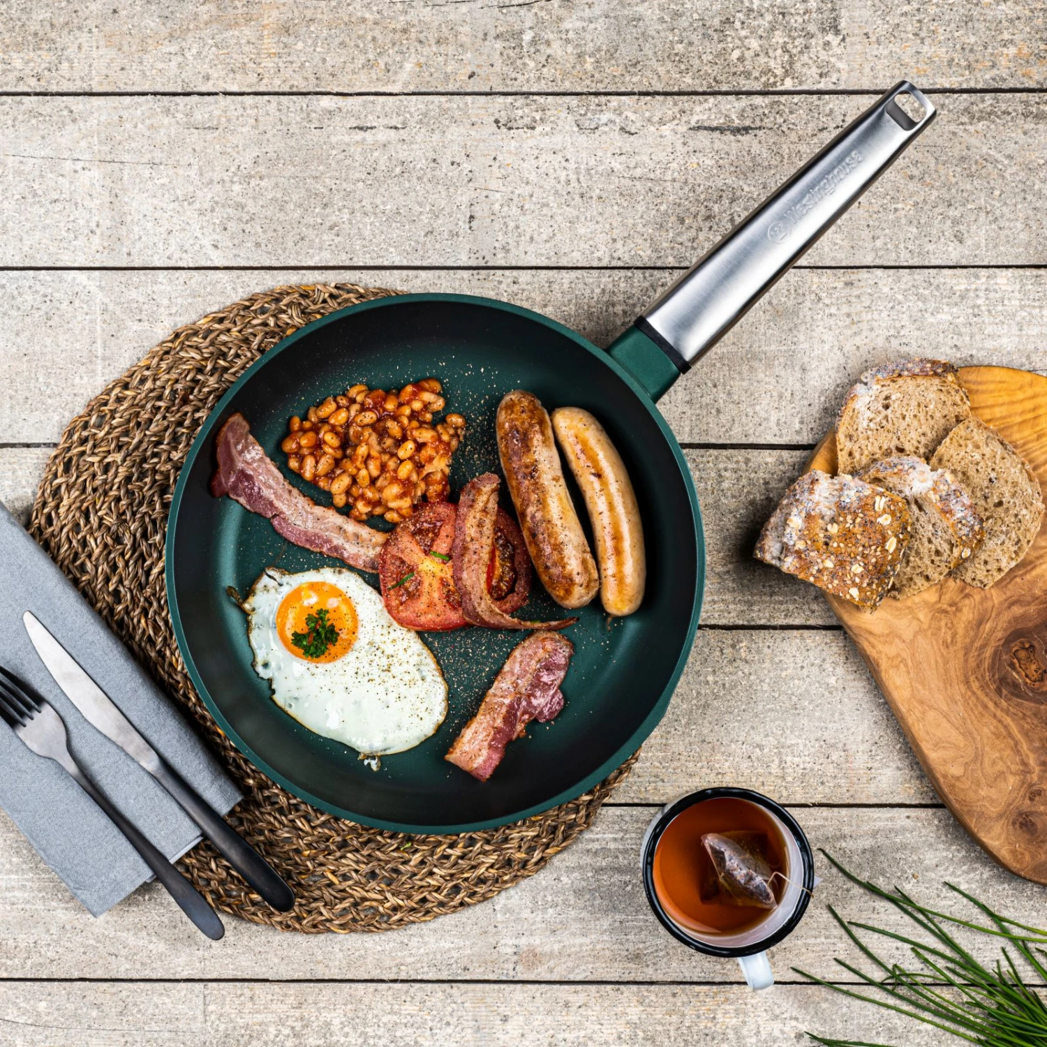 Westinghouse Koekenpan Performance - Gracious Green - ø 28 Cm - Standaard Anti-aanbaklaag 10 Westinghouse Koekenpan Performance - Gracious Green - ø 28 Cm - Standaard Anti-aanbaklaag - Image 8