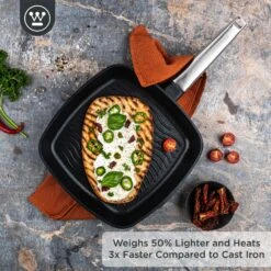 Westinghouse Grillpan Performance - Blissful Black - 28 X 28 Cm - Standaard Anti-aanbaklaag -Cuisine Et Table WCFP0095G28BK 2