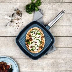 Westinghouse Grillpan Performance - Bravery Blue - 28 X 28 Cm - Standaard Anti-aanbaklaag -Cuisine Et Table WCFP0095G28BL 10