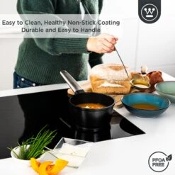 Westinghouse Steelpan Performance - Blissful Black - ø 18 Cm / 1.9 Liter 14 Westinghouse Steelpan Performance - Blissful Black - ø 18 Cm / 1.9 Liter -Cuisine Et Table WCSP0095N18BK 4