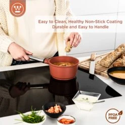 Westinghouse Steelpan Performance - Rebel Red - ø 18 Cm / 1.9 Liter 16 Westinghouse Steelpan Performance - Rebel Red - ø 18 Cm / 1.9 Liter -Cuisine Et Table WCSP0095N18OR 4