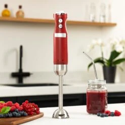 Westinghouse Staafmixer Retro Collections - 600 W - Cranberry Red - WKHBS270RD -Cuisine Et Table WKHBS270RD Retro Hand Blender 7