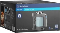 Westinghouse Handmixer Retro Collections - 6 Standen - Blauw - WKHM250BU -Cuisine Et Table WKHM250BU Hand Mixer BLUE BOX