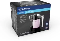 Westinghouse Handmixer Retro Collections - 6 Standen - Roze - WKHM250PK -Cuisine Et Table WKHM250PK