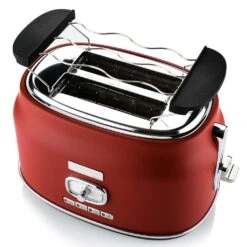 Westinghouse Broodrooster Retro Collections - 2 Sleuven - Cranberry Red - WKTTB857RD -Cuisine Et Table WKTTB857RD Retro 2 Slice Toaster 3