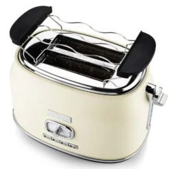 Westinghouse Broodrooster Retro Collections - 2 Sleuven - Vanilla White - WKTTB857WH -Cuisine Et Table WKTTB857WH Retro 2 Slice Toaster 3