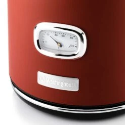 Westinghouse Waterkoker Retro Collections - 2200 W - Cranberry Red - 1.7 Liter - WKWKH148RD -Cuisine Et Table WKWK148RD Retro Kettle 2