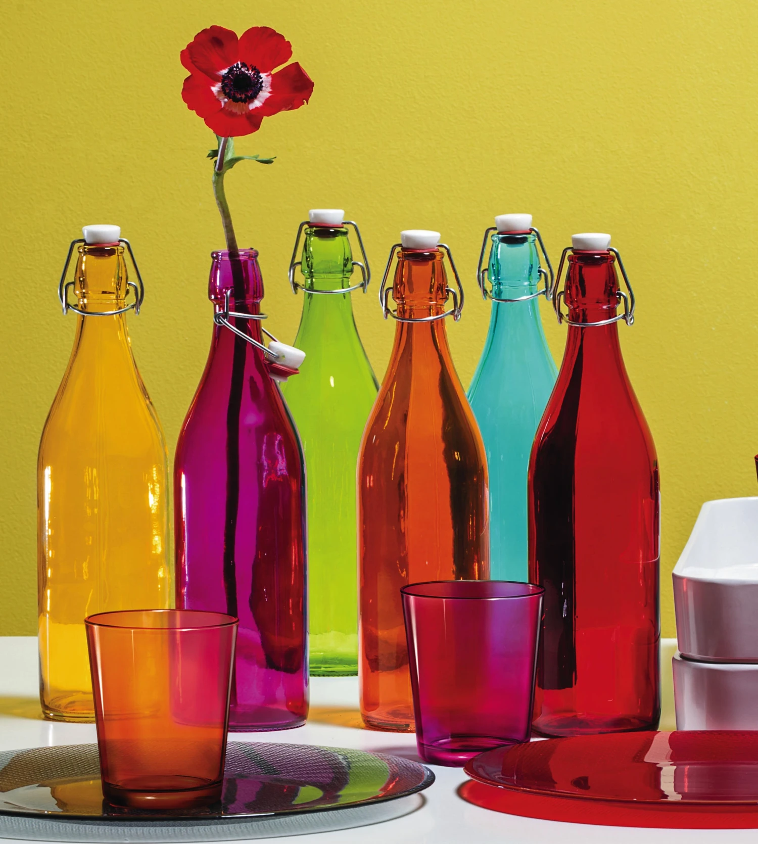 Bormioli Rocco Beugelfles / Weckfles Giara - Lichtblauw - 1 Liter 4 Bormioli Rocco Beugelfles / Weckfles Giara - Lichtblauw - 1 Liter - Image 2