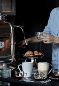 Bormioli Rocco Espresso Glazen Cube - 100 Ml - 6 Stuks -Cuisine Et Table a001786