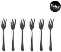 Amefa Gebaksvorkjes Austin - Vintage Zwart - 6 Stuks -Cuisine Et Table amefa taartvorkjes austin vintage zwart2