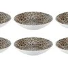 Studio Tavola Diepe Borden Leopard ø 21 Cm - 6 Stuks -Cuisine Et Table asdfa
