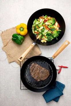 BK Wokpan Force - Carbon Steel - ø 30 Cm - Zonder Anti-aanbaklaag -Cuisine Et Table c706fb772835678761c80fb6f51dbf349ef8efed BK Force CS Lifestyle 6 1