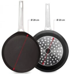 Valira Pannenkoekenpan Aire - ø 28 Cm - Standaard Anti-aanbaklaag -Cuisine Et Table crepepan2