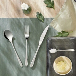 Amefa Koffielepels Cuba 6 Stuks -Cuisine Et Table cuba bestekset 84 delig zilver ambiance 112000mdf2l45 3