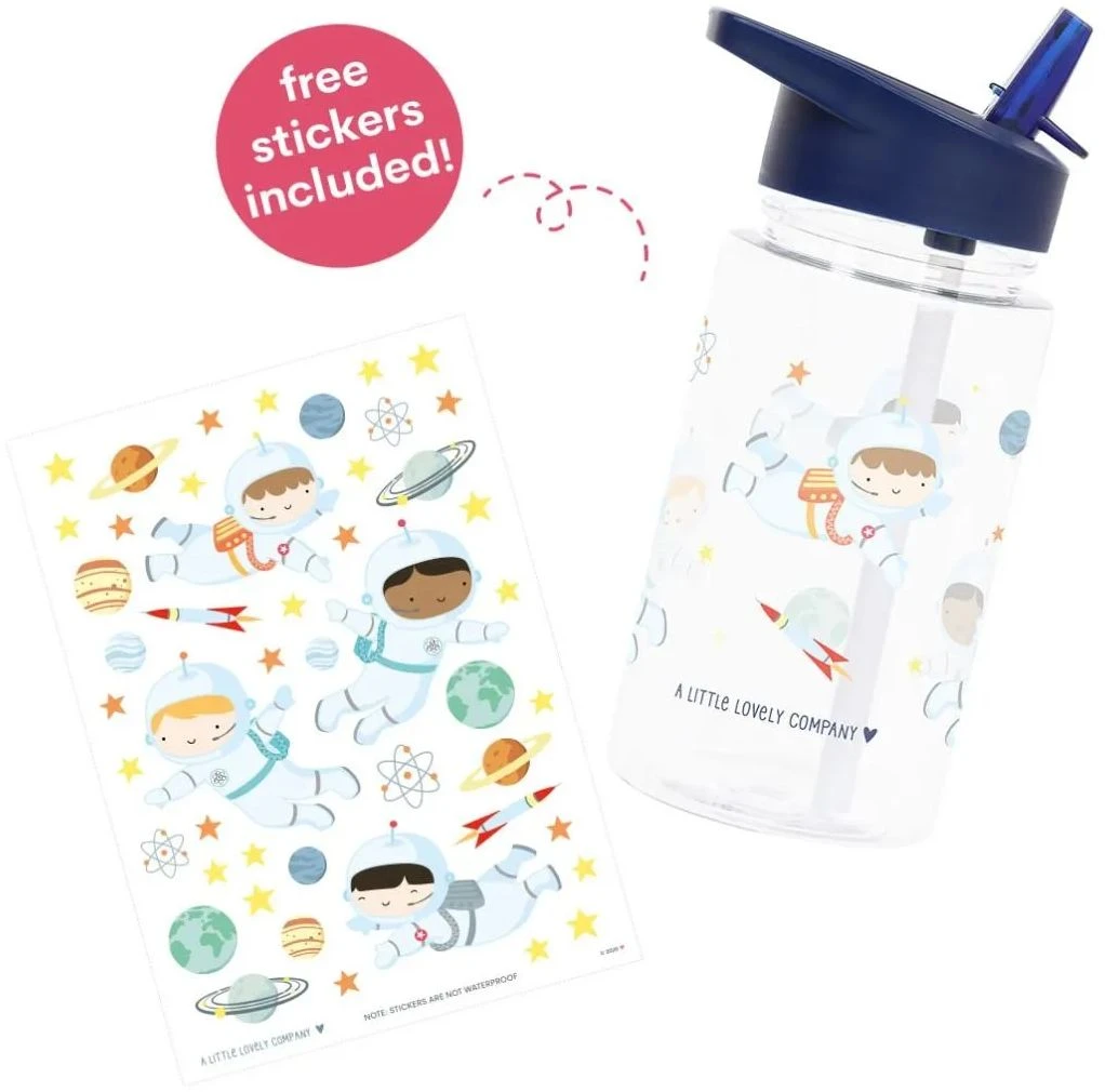 A Little Lovely Company Drinkfles / Waterfles - Astronauten 6 A Little Lovely Company Drinkfles / Waterfles - Astronauten - Image 4