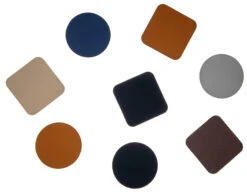 Jay Hill Onderzetters - Vegan Leer - Grijs / Roze - Organic - Dubbelzijdig - 13 X 11 Cm - 6 Stuks -Cuisine Et Table diversen 3 8