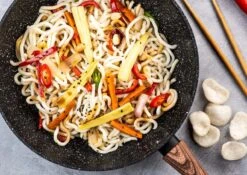 Westinghouse Wokpan Marble Wood - ø 30 Cm - Standaard Anti-aanbaklaag 7 Westinghouse Wokpan Marble Wood - ø 30 Cm - Standaard Anti-aanbaklaag -Cuisine Et Table dsvsdc