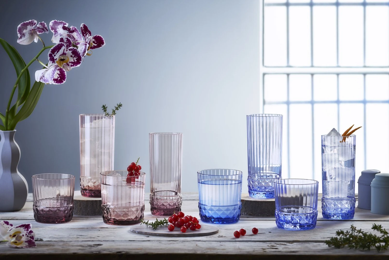 Bormioli Rocco Longdrinkglazen America 20's - Lilac Rose - 490 Ml - 6 Stuks 4 Bormioli Rocco Longdrinkglazen America 20's - Lilac Rose - 490 Ml - 6 Stuks - Image 2