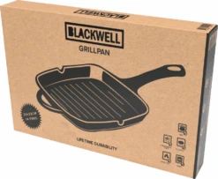 Blackwell Grillpan - Gietijzer - 23 X 23 Cm - Zonder Anti-aanbaklaag -Cuisine Et Table grill zwart Package New