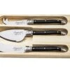 Laguiole Style De Vie Kaasmessen Zwart 3-Delig -Cuisine Et Table kaasmessen zwart gr