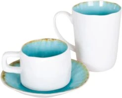 Cosy & Trendy Koffieschotel Laguna Azzurro ø 15 Cm 10 Cosy & Trendy Koffieschotel Laguna Azzurro ø 15 Cm -Cuisine Et Table laguna azzurro koppen 1