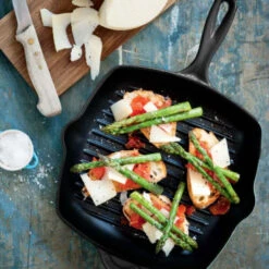 Le Creuset Grillpan Signature - Mat Zwart -26 X 26 Cm - Geëmailleerde Anti-aanbaklaag -Cuisine Et Table le creuset paistinpannu 1