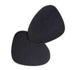 Jay Hill Onderzetters - Vegan Leer - Zwart - Organic - 13 X 11 Cm - 6 Stuks -Cuisine Et Table ovaal dubbelzijdig 5