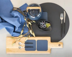 Jay Hill Placemats - Vegan Leer - Zwart - ø 38 Cm - 6 Stuks 8 Jay Hill Placemats - Vegan Leer - Zwart - ø 38 Cm - 6 Stuks -Cuisine Et Table placemat 7 1