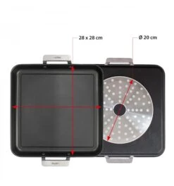 Valira Bakplaat Aire - 28 X 28 Cm - Standaard Anti-aanbaklaag -Cuisine Et Table plancha28x28cm2