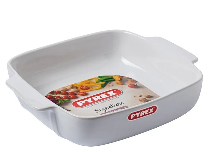 Pyrex Ovenschaal Signature - Vierkant - 22 X 22 X 6 Cm / 3 Liter 3 Pyrex Ovenschaal Signature - Vierkant - 22 X 22 X 6 Cm / 3 Liter
