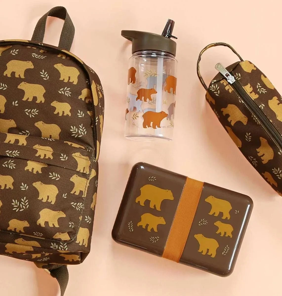 A Little Lovely Company Drinkfles / Waterfles - Beren 7 A Little Lovely Company Drinkfles / Waterfles - Beren - Image 5