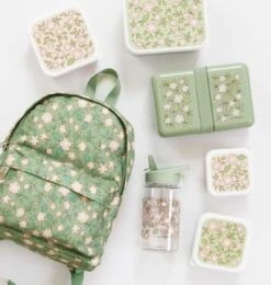 A Little Lovely Company Lunchbox - Groene Bloesems -Cuisine Et Table sbblsa49 lr 3 lunch box blossoms sage 1