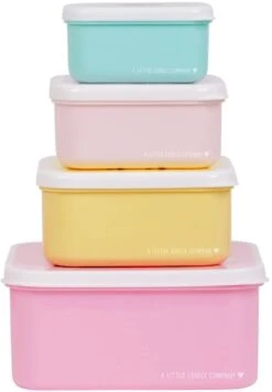 A Little Lovely Company Lunchset - Bosvriendjes -Cuisine Et Table sbsefo27 lr 3 lunch and snack box set forest friends