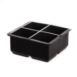 Sareva IJsblokjesvorm - 4 Grote Ijsblokjes - Siliconen - Easy Release - Herbruikbaar -Cuisine Et Table sereva ijsblokken manen 4stuks 1