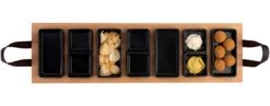 Bowls & Dishes Serveerplank / Tapasplank Streetfood 7-vaks Zwart - XXL -Cuisine Et Table vbb1869.zw 2 1