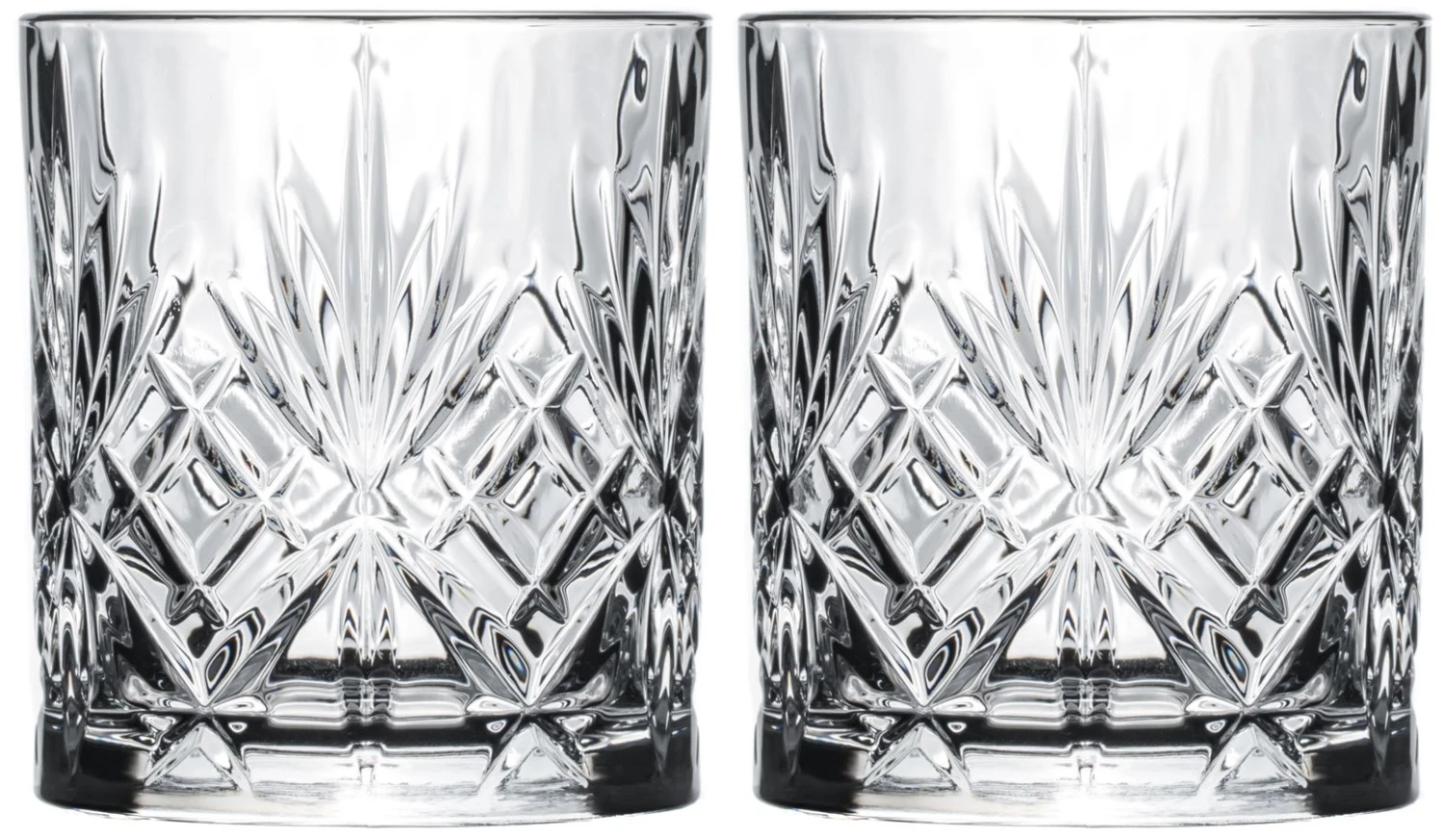 Cookinglife Whiskey Glazen / Cocktailglazen / Waterglazen Moy - 340 Ml - 2 Stuks 3 Cookinglife Whiskey Glazen / Cocktailglazen / Waterglazen Moy - 340 Ml - 2 Stuks