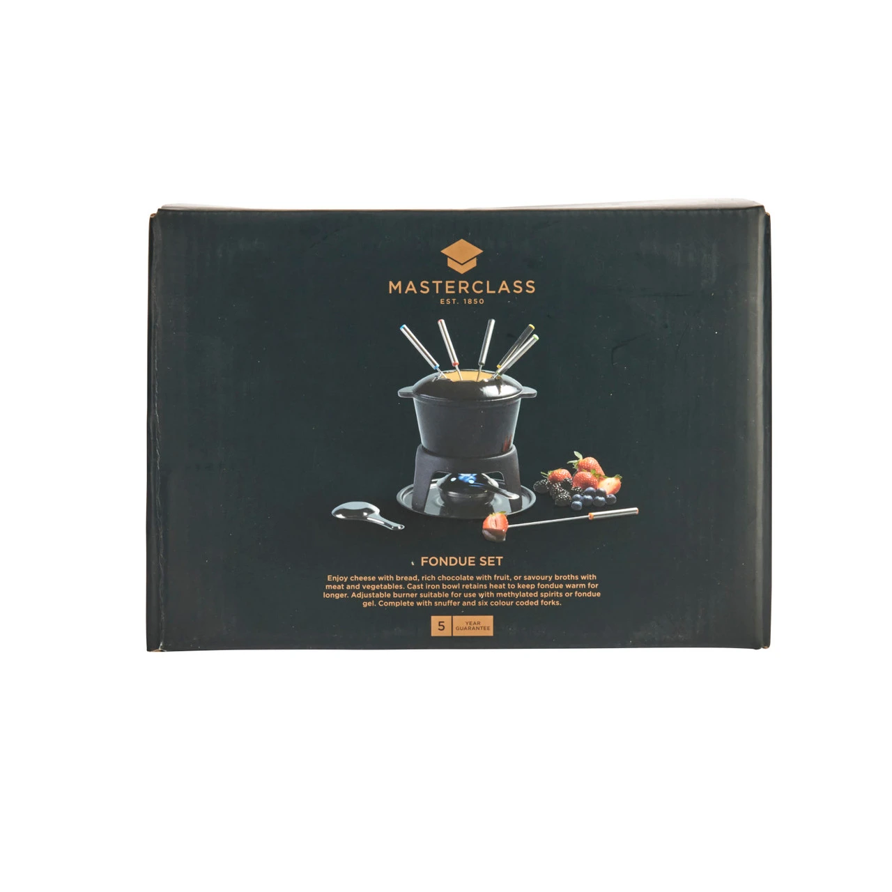 MasterClass Fondueset Gietijzer Zwart 4 MasterClass Fondueset Gietijzer Zwart - Image 2